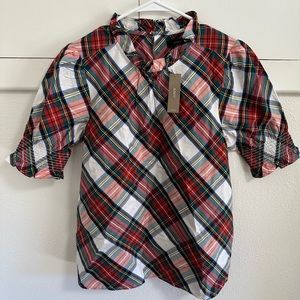 Cute brand new Jcrew holiday blouse!